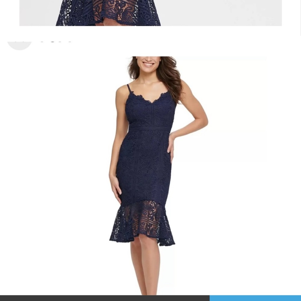 NWT Guess Blue Lace Dress